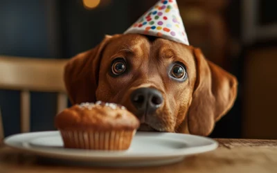Mini gâteau d&rsquo;anniversaire pour chien