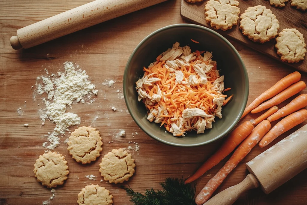 biscuits carotte poulet