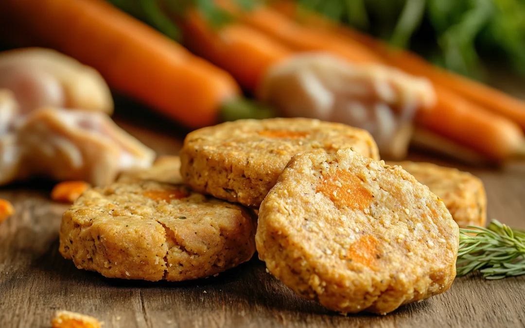 biscuits carotte poulet chien