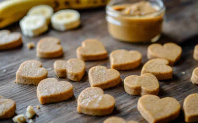 Recette de friandises pour chien à la banane et au beurre de cacahuète : sain et gourmand