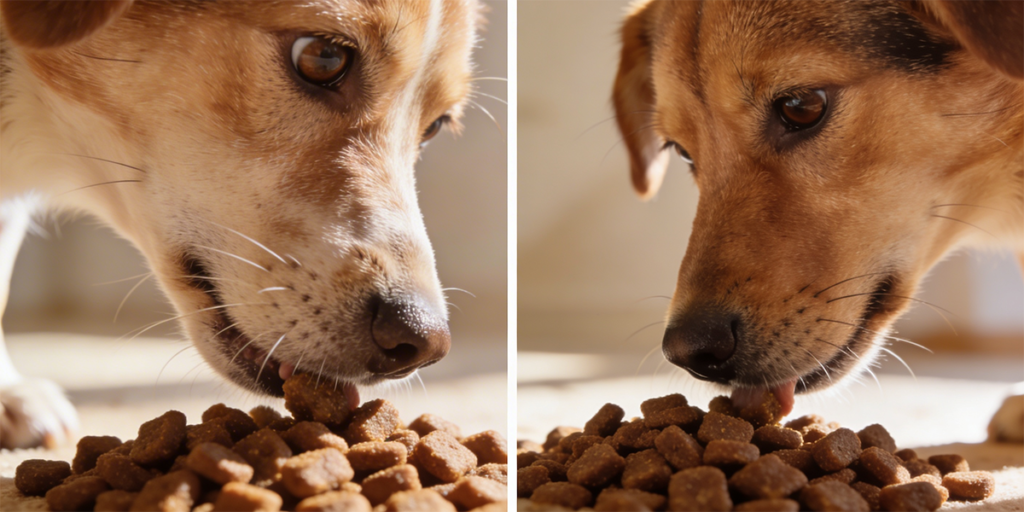 croquettes chien avant-après